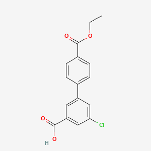 5-Chloro-3-(4-ethoxycarbonylphenyl)benzoic acid, 95%