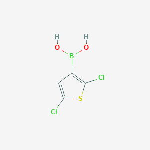 molecular formula C4H3BCl2O2S B064092 (2,5-Dichlorothiophen-3-YL)boronic acid CAS No. 177735-28-3