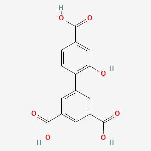 molecular formula C15H10O7 B6410198 4-(3,5-Dicarboxyphenyl)-3-hydroxybenzoic acid, 95% CAS No. 1261968-43-7