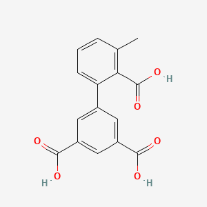 molecular formula C16H12O6 B6410210 2-(3,5-Dicarboxyphenyl)-6-methylbenzoic acid, 95% CAS No. 1261939-21-2