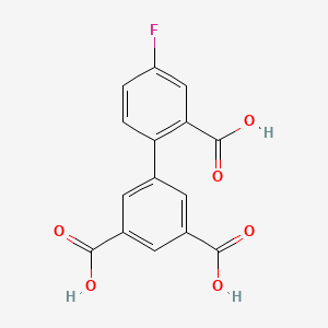 molecular formula C15H9FO6 B6410229 2-(3,5-Dicarboxyphenyl)-5-fluorobenzoic acid, 95% CAS No. 1261893-77-9