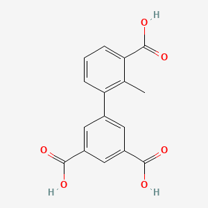 molecular formula C16H12O6 B6410244 3-(3,5-Dicarboxyphenyl)-2-methylbenzoic acid, 95% CAS No. 1261939-27-8