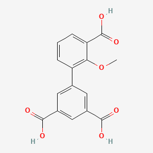 molecular formula C16H12O7 B6410270 3-(3,5-Dicarboxyphenyl)-2-methoxybenzoic acid, 95% CAS No. 1261988-80-0
