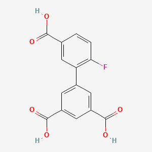 molecular formula C15H9FO6 B6410278 3-(3,5-Dicarboxyphenyl)-4-fluorobenzoic acid, 95% CAS No. 1261977-69-8
