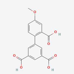 molecular formula C16H12O7 B6410289 2-(3,5-Dicarboxyphenyl)-5-methoxybenzoic acid, 95% CAS No. 1261916-83-9