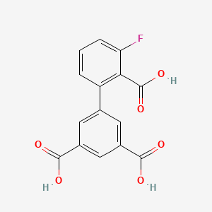 molecular formula C15H9FO6 B6410292 2-(3,5-Dicarboxyphenyl)-6-fluorobenzoic acid, 95% CAS No. 1261893-80-4