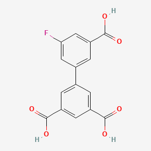 molecular formula C15H9FO6 B6410296 3-(3,5-Dicarboxyphenyl)-5-fluorobenzoic acid, 95% CAS No. 1261934-97-7