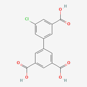 molecular formula C15H9ClO6 B6410302 5-Chloro-3-(3,5-dicarboxyphenyl)benzoic acid, 95% CAS No. 1261984-71-7
