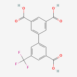 molecular formula C16H9F3O6 B6410312 3-(3,5-Dicarboxyphenyl)-5-trifluoromethylbenzoic acid, 95% CAS No. 1261988-94-6