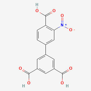 molecular formula C15H9NO8 B6410336 4-(3,5-Dicarboxyphenyl)-2-nitrobenzoic acid, 95% CAS No. 1261916-93-1