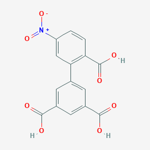 molecular formula C15H9NO8 B6410343 2-(3,5-Dicarboxyphenyl)-4-nitrobenzoic acid, 95% CAS No. 1262005-48-0