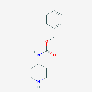 molecular formula C13H18N2O2 B064108 4-Cbz-aminopiperidine CAS No. 182223-54-7