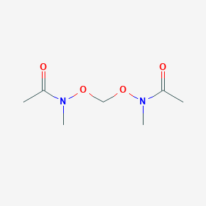 molecular formula C7H14N2O4 B064113 N,N'-[Methylenebis(oxy)]bis(N-methylacetamide) CAS No. 182196-86-7