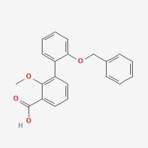 3-(2-Benzyloxyphenyl)-2-methoxybenzoic acid, 95%