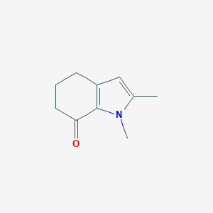 molecular formula C10H13NO B064116 1,2-Dimethyl-5,6-dihydro-1H-indol-7(4H)-one CAS No. 182883-80-3