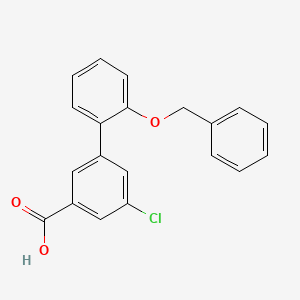 molecular formula C20H15ClO3 B6411656 3-(2-Benzyloxyphenyl)-5-chlorobenzoic acid, 95% CAS No. 1261969-33-8