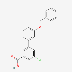 molecular formula C20H15ClO3 B6411764 3-(3-Benzyloxyphenyl)-5-chlorobenzoic acid, 95% CAS No. 1262006-89-2