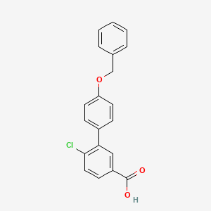 3-(4-Benzyloxyphenyl)-4-chlorobenzoic acid, 95%