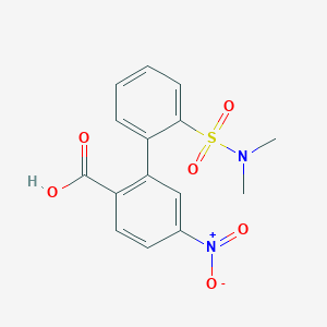 molecular formula C15H14N2O6S B6412051 2-(2-N,N-Dimethylsulfamoylphenyl)-4-nitrobenzoic acid, 95% CAS No. 1261968-93-7