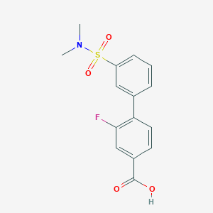4-(3-N,N-Dimethylsulfamoylphenyl)-3-fluorobenzoic acid, 95%