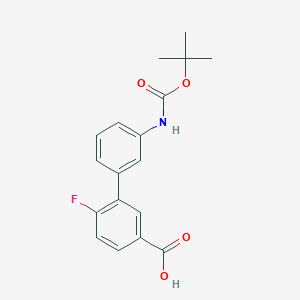 3-(3-BOC-Aminophenyl)-4-fluorobenzoic acid, 95%