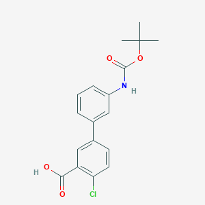 5-(3-BOC-Aminophenyl)-2-chlorobenzoic acid, 95%