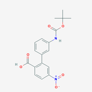 2-(3-BOC-Aminophenyl)-4-nitrobenzoic acid, 95%