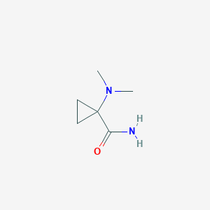 molecular formula C6H12N2O B064126 1-(Dimethylamino)cyclopropanecarboxamide CAS No. 176445-81-1