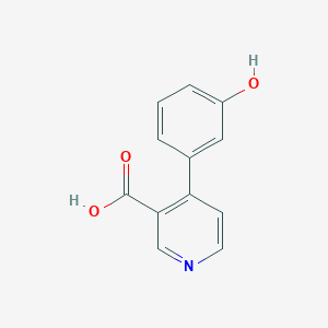 molecular formula C12H9NO3 B6413551 4-(3-Hydroxyphenyl)nicotinic acid, 95% CAS No. 1261909-89-0