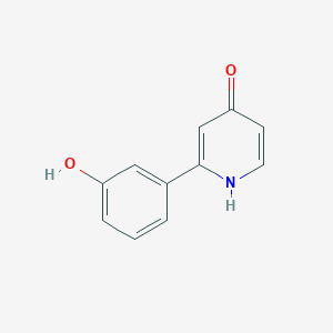 molecular formula C11H9NO2 B6413555 2-(3-Hydroxyphenyl)-4-hydroxypyridine, 95% CAS No. 1261942-82-8