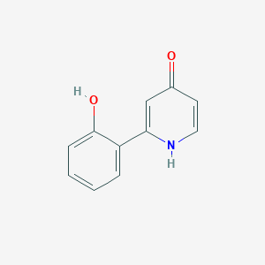 molecular formula C11H9NO2 B6413567 2-(2-Hydroxyphenyl)-4-hydroxypyridine, 95% CAS No. 1262011-32-4