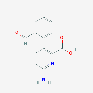6-Amino-3-(2-formylphenyl)picolinic acid, 95%