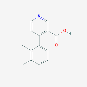 molecular formula C14H13NO2 B6413629 4-(2,3-Dimethylphenyl)nicotinic acid, 95% CAS No. 1261917-47-8