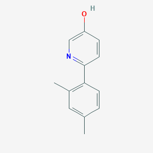 molecular formula C13H13NO B6413695 2-(2,4-Dimethylphenyl)-5-hydroxypyridine, 95% CAS No. 1261972-79-5