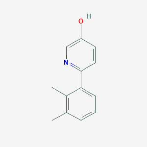 molecular formula C13H13NO B6413698 2-(2,3-Dimethylphenyl)-5-hydroxypyridine, 95% CAS No. 1261991-07-4