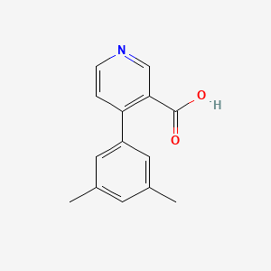 molecular formula C14H13NO2 B6413719 4-(3,5-Dimethylphenyl)nicotinic acid, 95% CAS No. 1261943-79-6