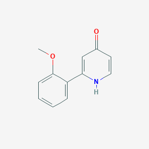 molecular formula C12H11NO2 B6413776 4-Hydroxy-2-(2-methoxyphenyl)pyridine, 95% CAS No. 1261900-33-7