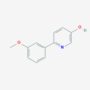 molecular formula C12H11NO2 B6413790 5-Hydroxy-2-(3-methoxyphenyl)pyridine, 95% CAS No. 1255637-25-2