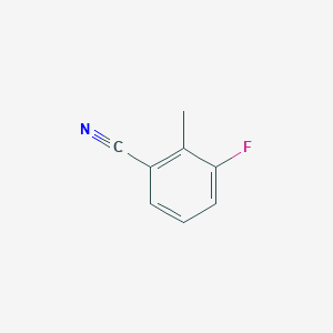 molecular formula C8H6FN B064138 3-Fluoro-2-methylbenzonitrile CAS No. 185147-06-2