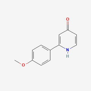 molecular formula C12H11NO2 B6413812 4-Hydroxy-2-(4-methoxyphenyl)pyridine, 95% CAS No. 1261917-63-8