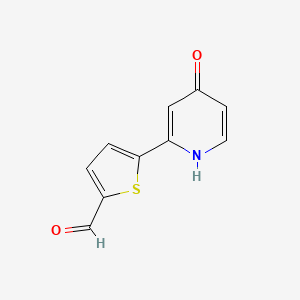 2-(5-Formylthiophen-2-yl)-4-hydroxypyridine, 95%