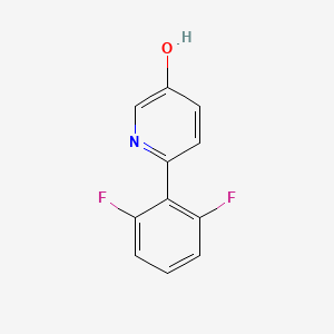 molecular formula C11H7F2NO B6414084 2-(2,6-Difluorophenyl)-5-hydroxypyridine, 95% CAS No. 1261894-82-9