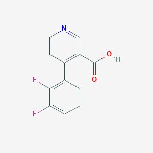 molecular formula C12H7F2NO2 B6414092 4-(2,3-Difluorophenyl)nicotinic acid, 95% CAS No. 1261894-81-8