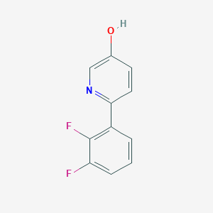 molecular formula C11H7F2NO B6414099 2-(2,3-Difluorophenyl)-5-hydroxypyridine, 95% CAS No. 1261765-40-5