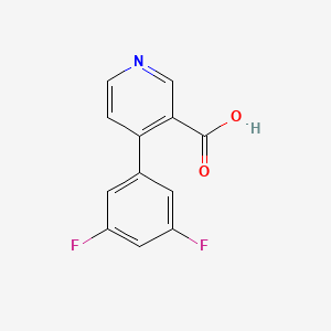 molecular formula C12H7F2NO2 B6414105 4-(3,5-Difluorophenyl)nicotinic acid, 95% CAS No. 1261971-02-1