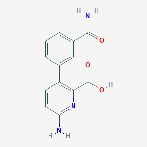6-Amino-3-(3-aminocarbonylphenyl)picolinic acid, 95%
