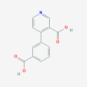 molecular formula C13H9NO4 B6414204 4-(3-Carboxyphenyl)nicotinic acid, 95% CAS No. 1261962-19-9