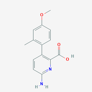 6-Amino-3-(4-methoxy-2-methylphenyl)picolinic acid, 95%