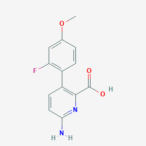 6-Amino-3-(2-fluoro-4-methoxyphenyl)picolinic acid, 95%