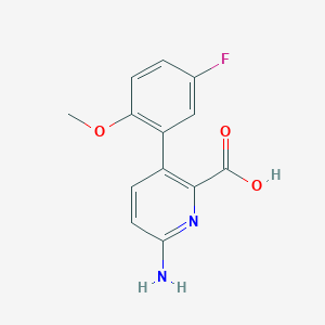 6-Amino-3-(5-fluoro-2-methoxyphenyl)picolinic acid, 95%